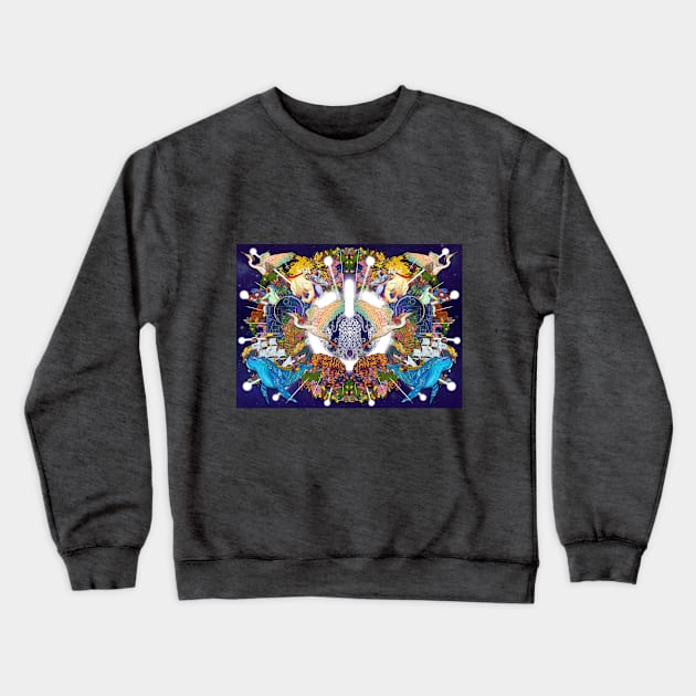 Turn on the Universe Crewneck Sweatshirt by M.Castillo